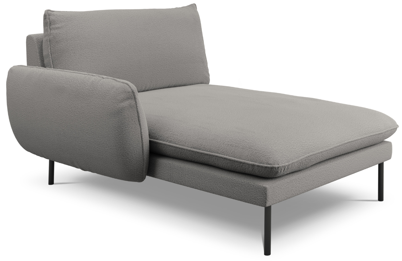 Cosmopolitan Design Šedá bouclé lenoška Vienna 170 cm