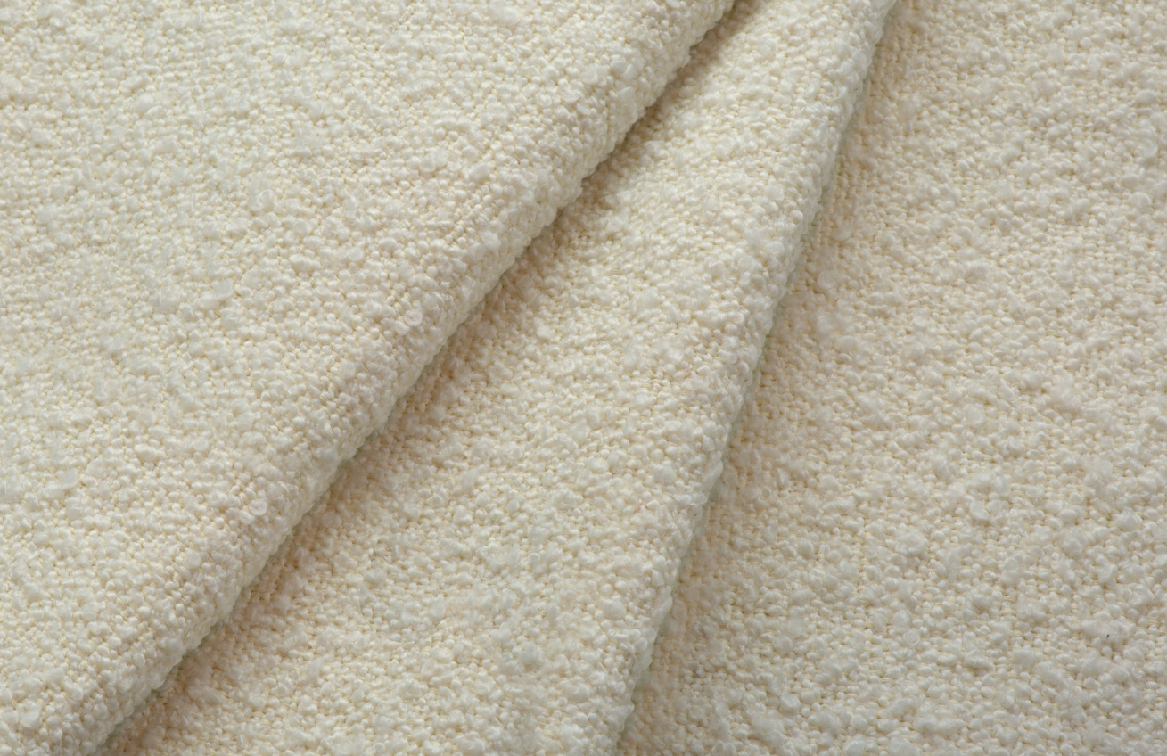 Cosmopolitan Design Béžová bouclé rohová pohovka Vienna 255 cm