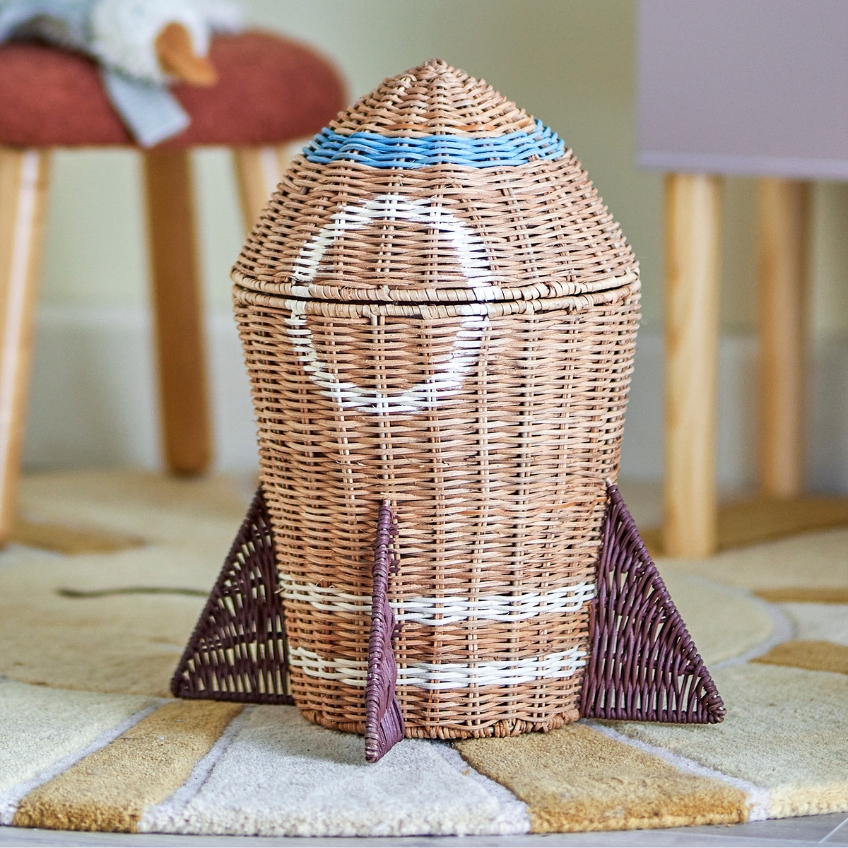 Bloomingville Ratanový úložný koš na hračky Space Bloomingville