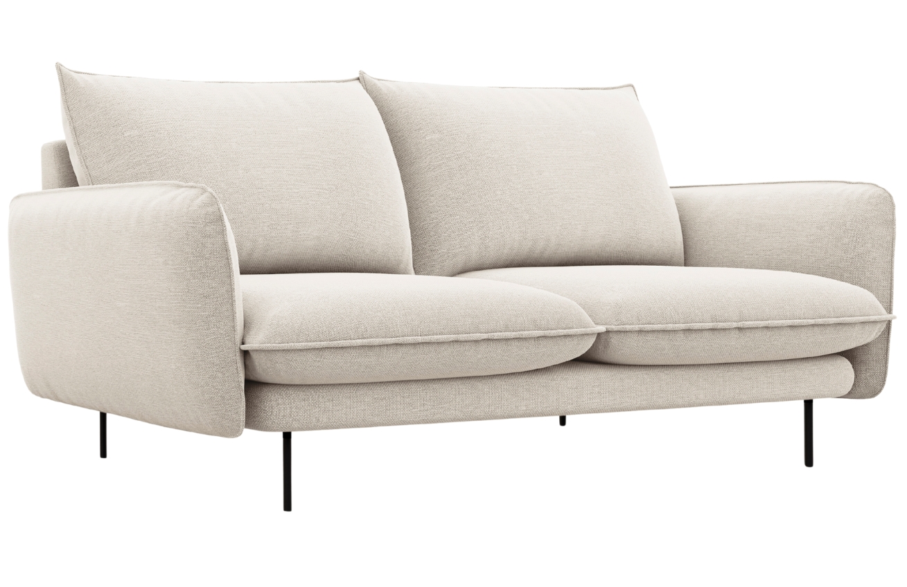 Cosmopolitan Design Světle béžová čalouněná dvoumístná pohovka Vienna 160 cm Cosmopolitan Design