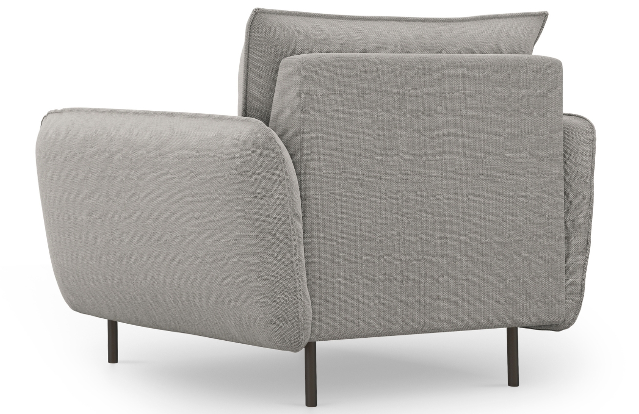 Cosmopolitan Design Světle šedé čalouněné křeslo Vienna Cosmopolitan Design