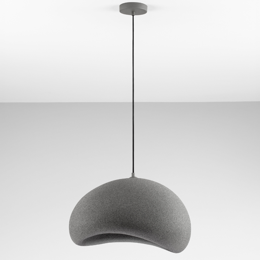 Nova Luce Šedé závěsné světlo Aere 40 x 50 cm Nova Luce