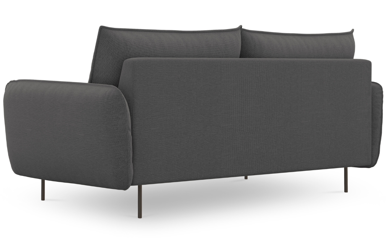 Cosmopolitan Design Tmavě šedá čalouněná trojmístná pohovka Vienna 200 cm Cosmopolitan Design
