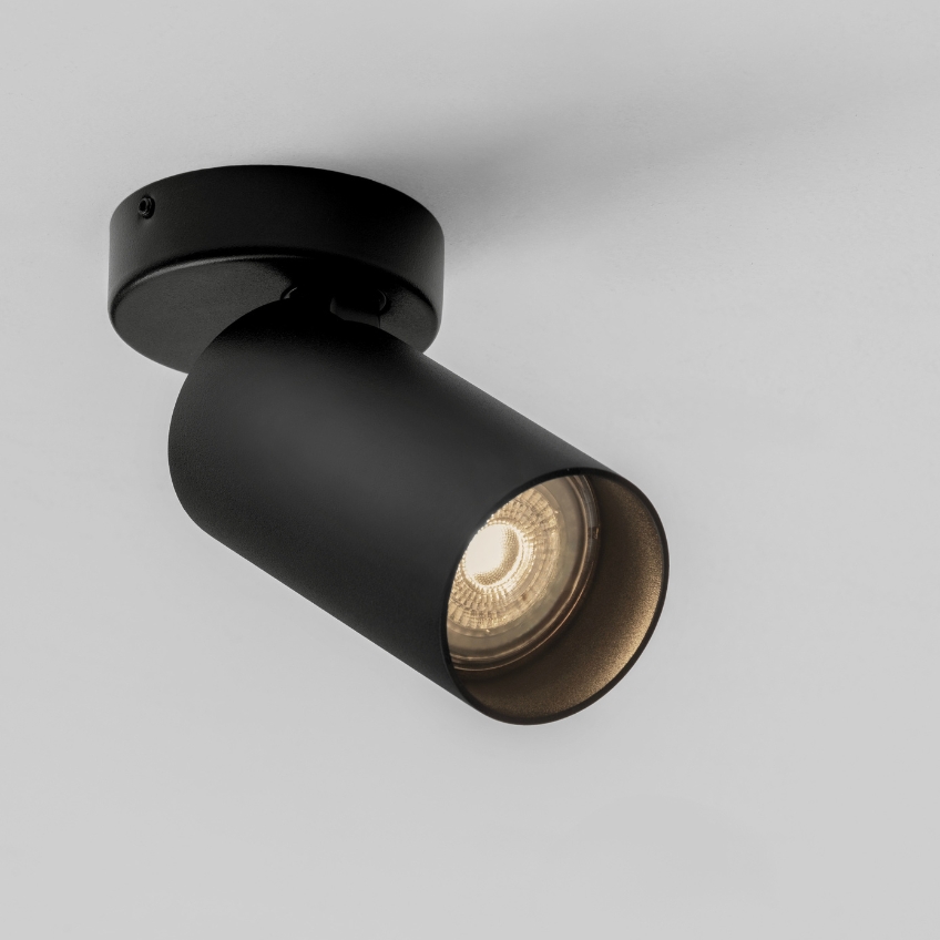 Nova Luce Černé kovové bodové světlo Oso 7 cm Nova Luce