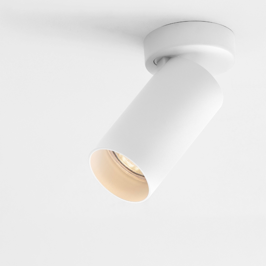 Nova Luce Bílé kovové bodové světlo Oso 7 cm Nova Luce