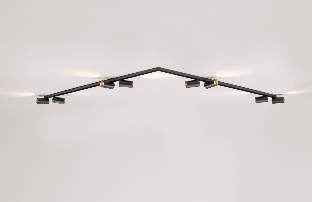 Nova Luce Černé kovové bodové světlo Oso 150 cm Nova Luce