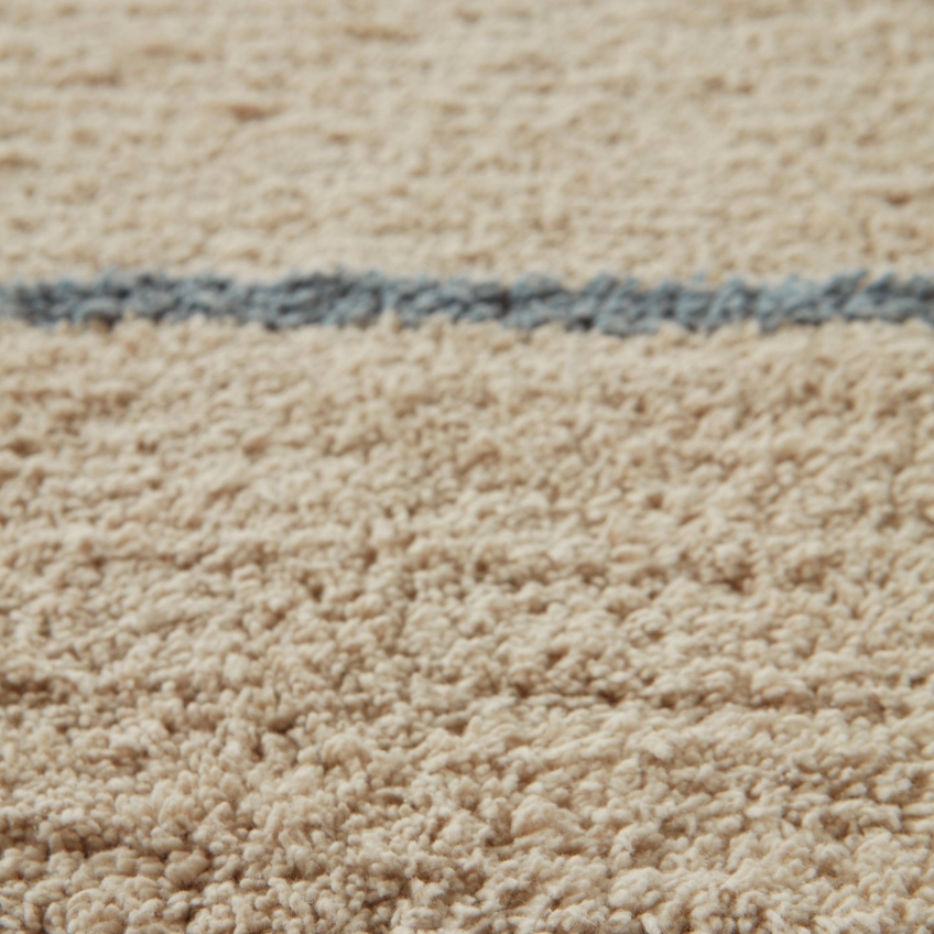 Jotex Hnědo-modrý bavlněný koberec JASMINE 200 x 300 cm Jotex