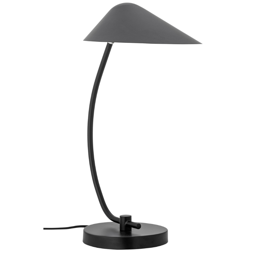 Bloomingville Černá kovová stolní lampa Nisella Bloomingville
