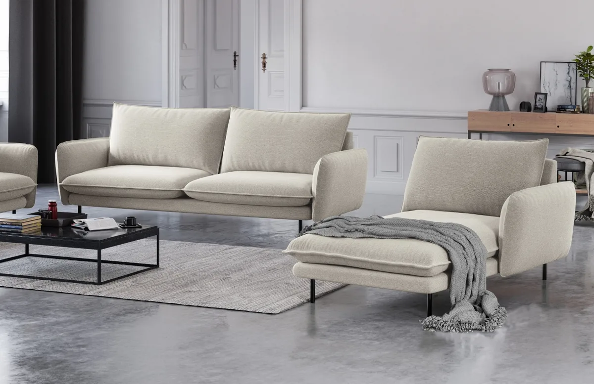 Cosmopolitan Design čalouněná lenoška Vienna, pravá
