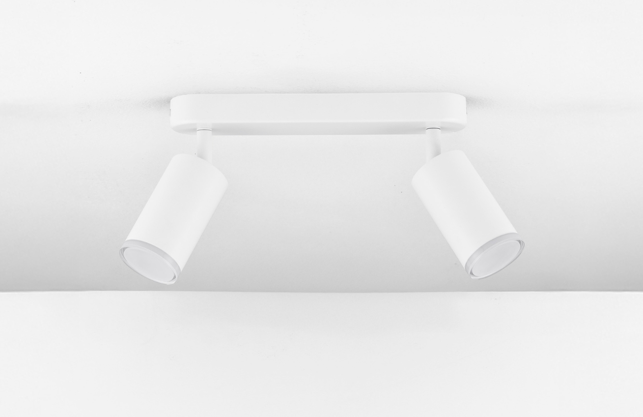 Nova Luce Bílé kovové bodové světlo Mao 26 cm Nova Luce