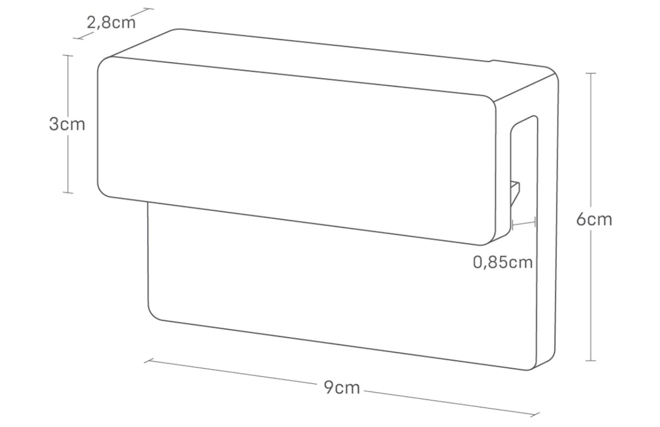 YAMAZAKI Bílý plastový držák Film Hook 9 cm YAMAZAKI