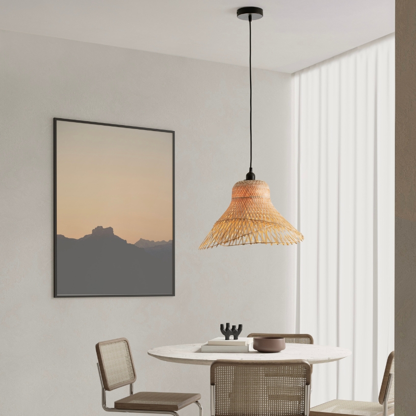 Nova Luce Ratanové závěsné světlo Aura 45 cm Nova Luce