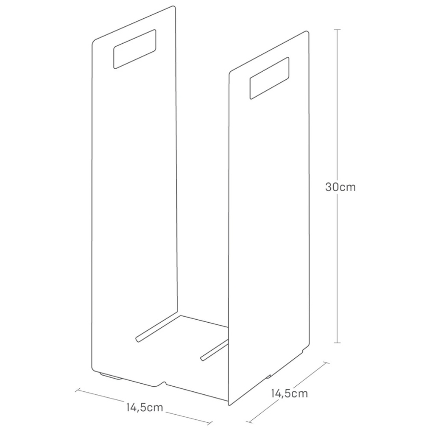 YAMAZAKI Sada dvou bílých kovových organizérů na ručníky Tower YAMAZAKI