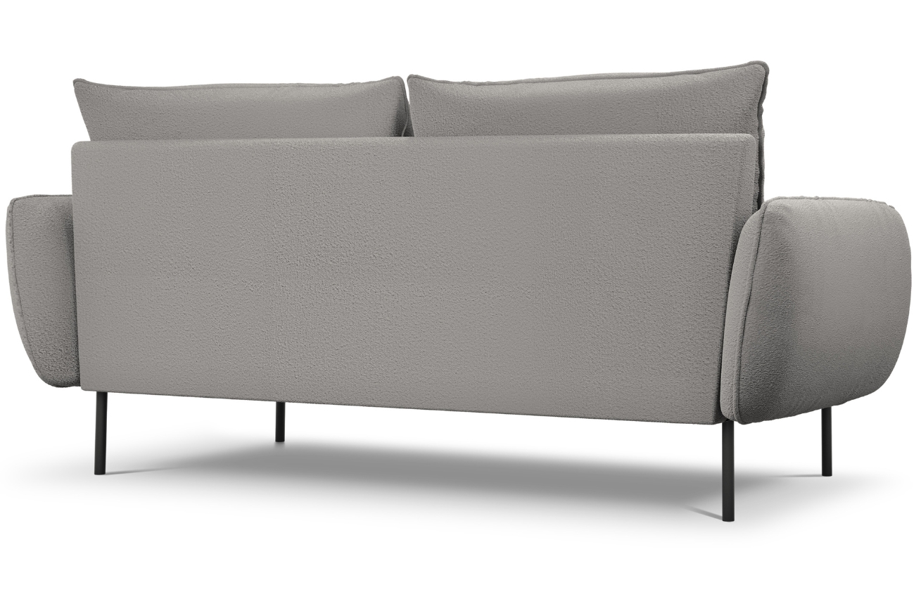 Cosmopolitan Design Šedá bouclé trojmístná pohovka Vienna 200 cm Cosmopolitan Design