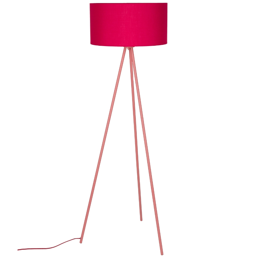 White Label Červená stojací lampa WLL SUSIE 146 cm White Label