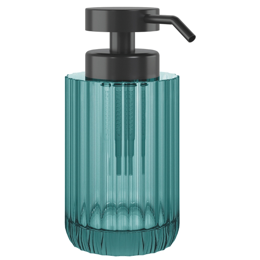 Cosmic Tyrkysový skleněný dávkovač mýdla Lido 300 ml Cosmic