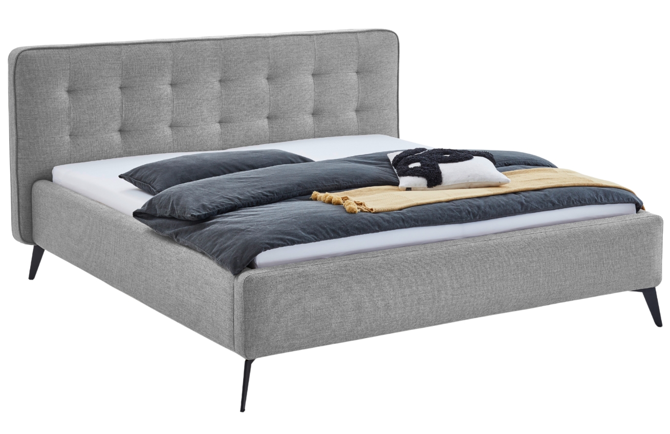 Šedá postel Meise Möbel Vigo 180 x 200 cm Meise Möbel