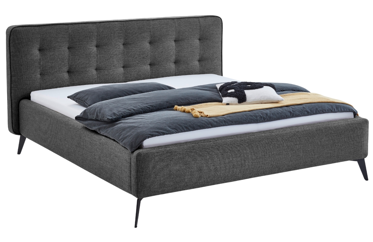Antracitově šedá postel Meise Möbel Vigo 180 x 200 cm Meise Möbel