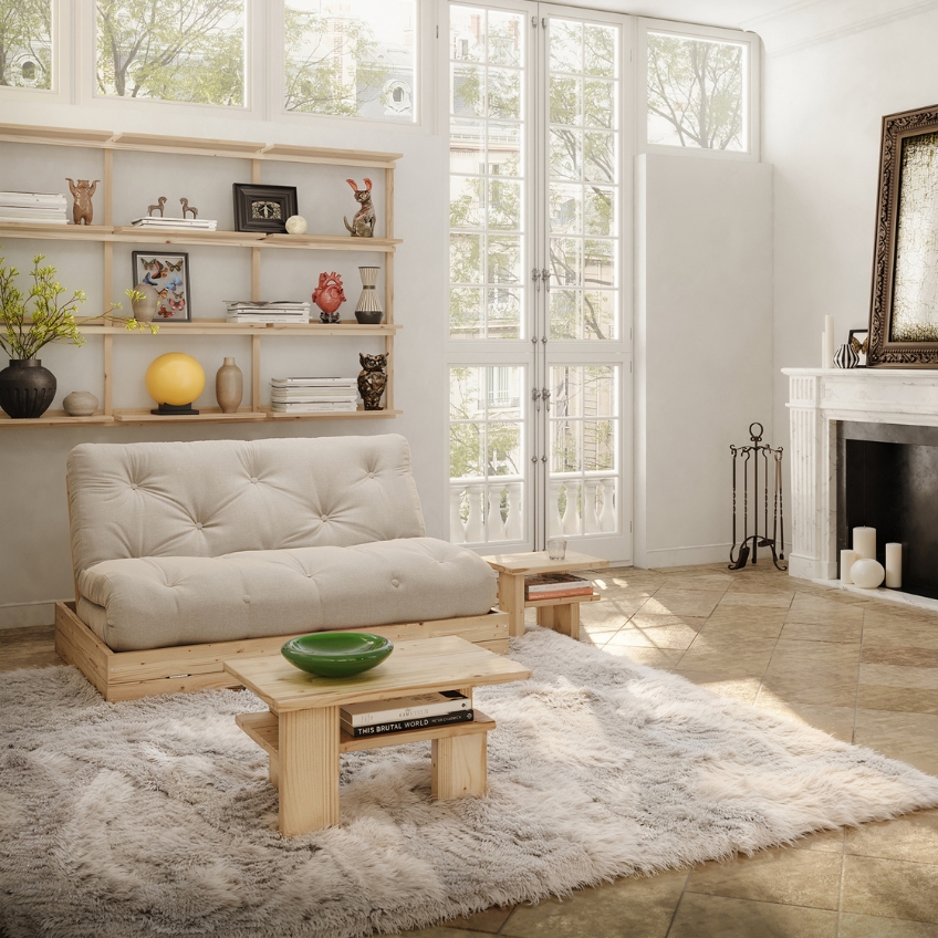 Hnědý dřevěný konferenční stolek Karup Design Japan 68 x 45 cm Karup Design