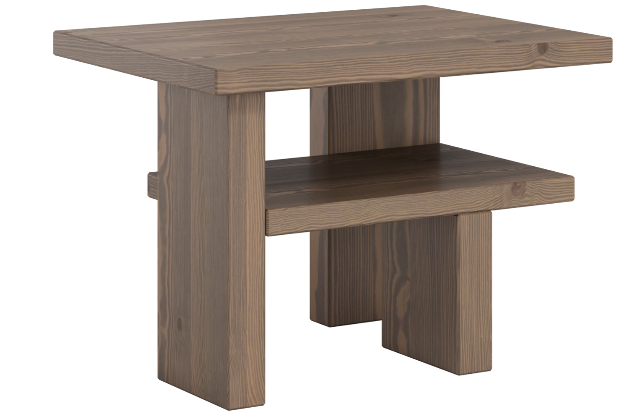 Hnědý dřevěný odkládací stolek Karup Design Japan 45 x 34 cm Karup Design