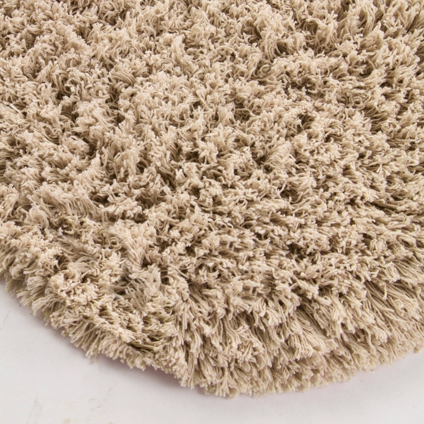 Jotex Béžovo-šedá bavlněná koupelnová předložka JANE 80 x 140 cm Jotex