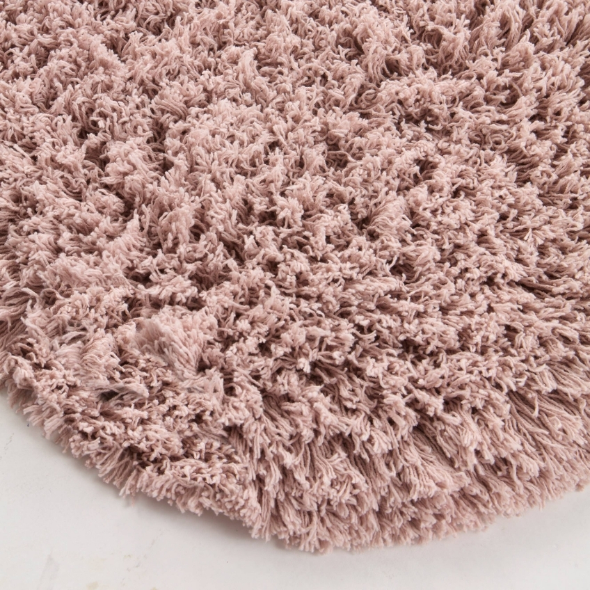 Jotex Růžová bavlněná koupelnová předložka JANE 80 x 140 cm Jotex