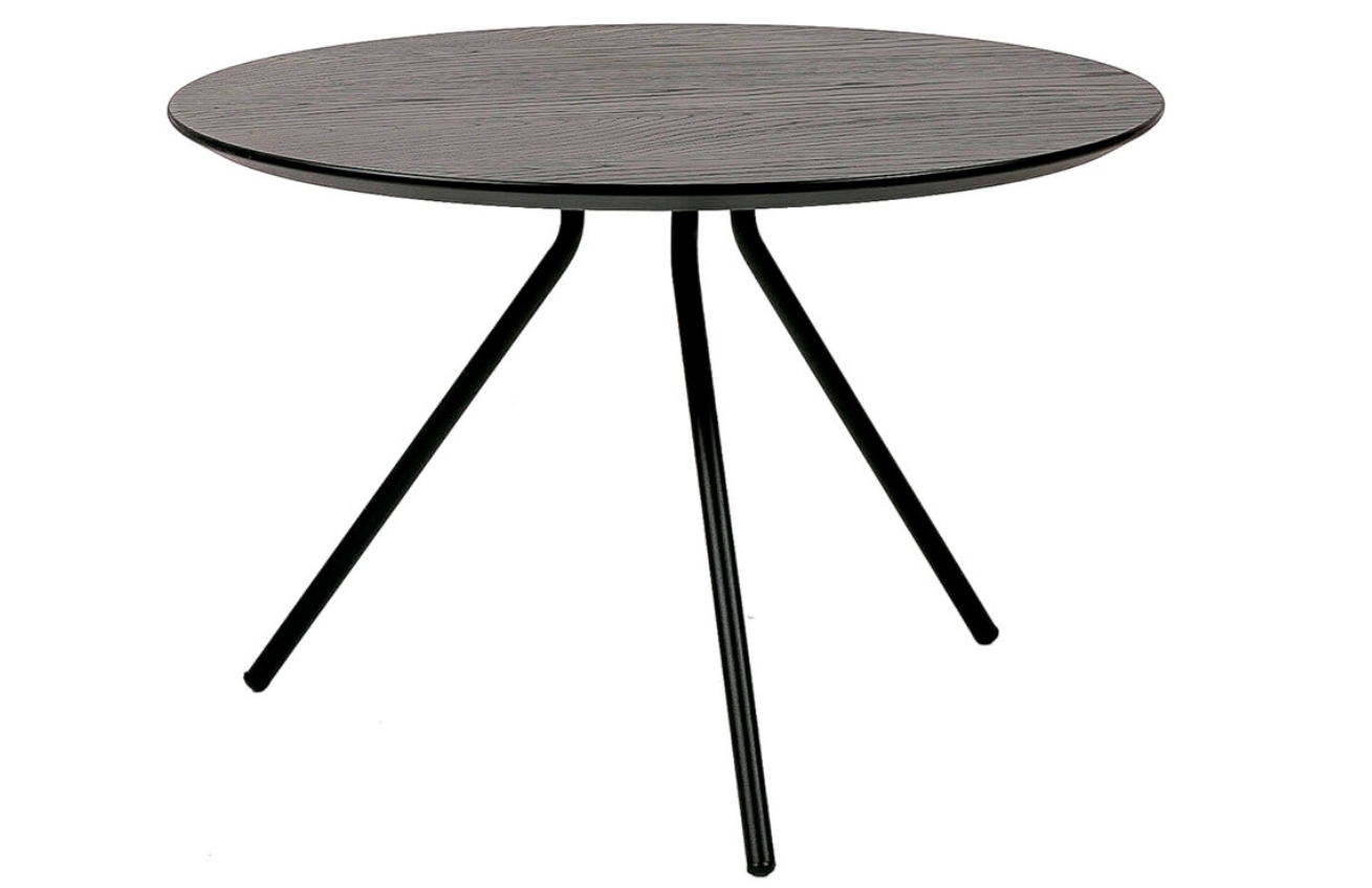 Černý dubový konferenční stolek Somcasa Brian 60 cm Somcasa