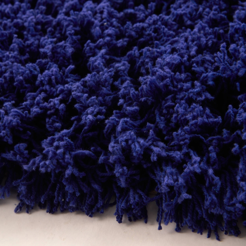 Jotex Modrá bavlněná koupelnová předložka JANE 80 x 120 cm Jotex