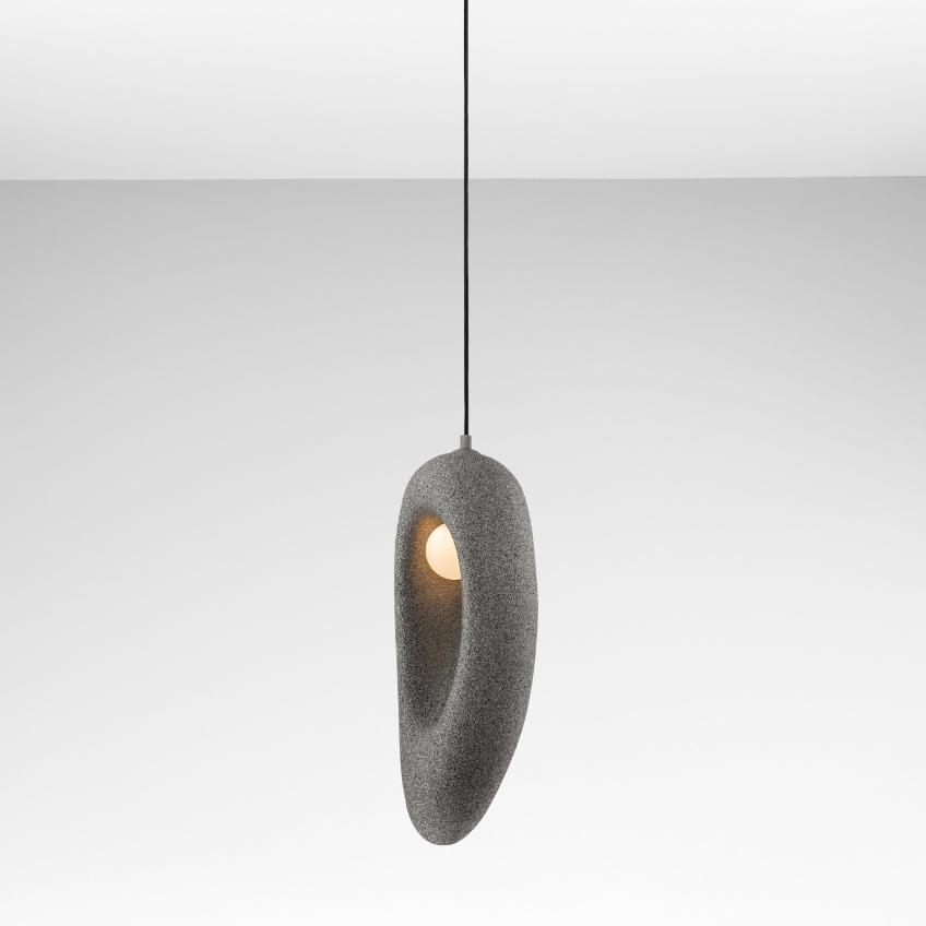 Nova Luce Šedé závěsné světlo Tempus 18 cm Nova Luce