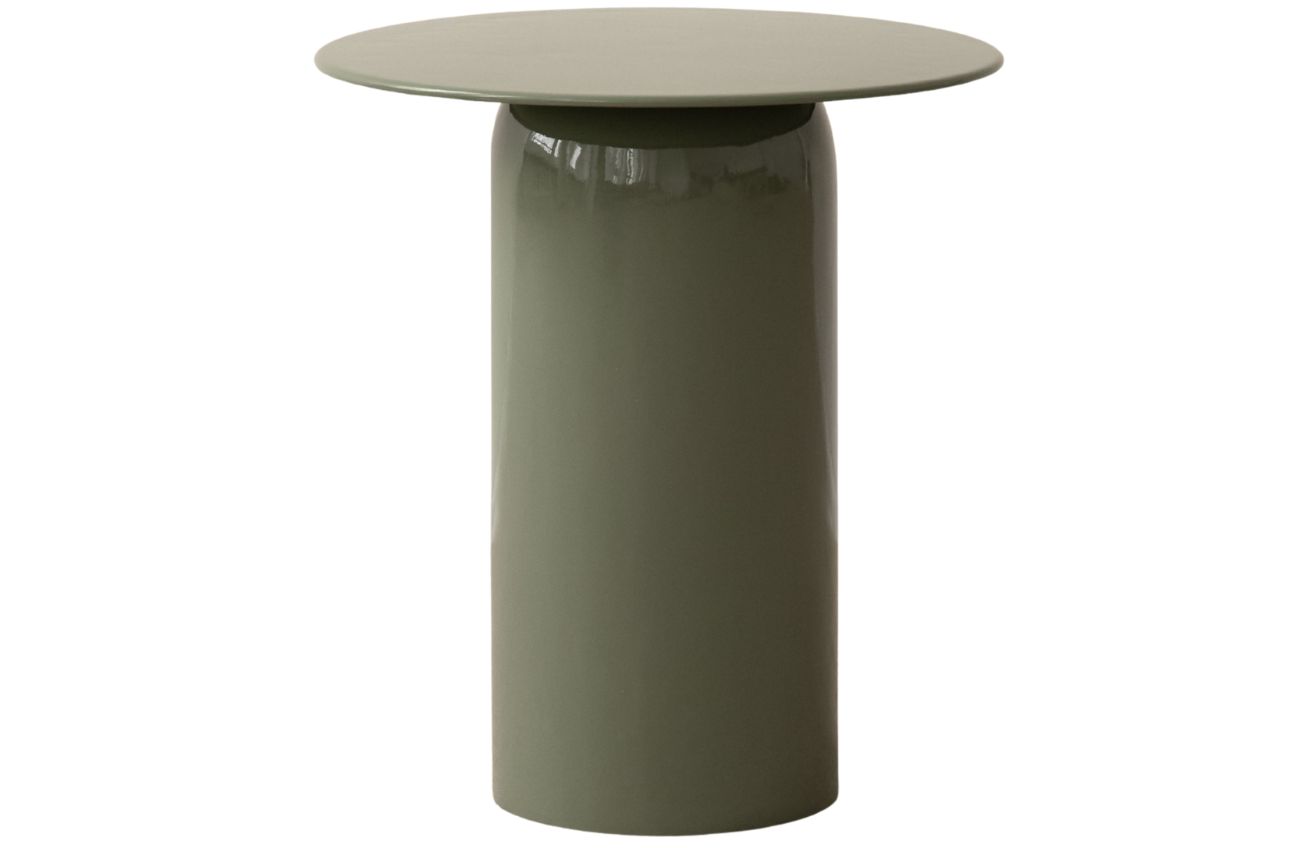 Micadoni Zelený kovový konferenční stolek Clementin 45 cm Micadoni