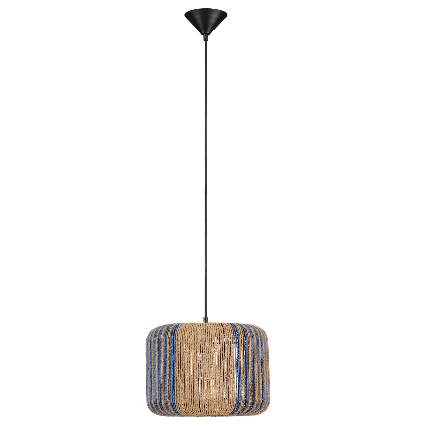 Nova Luce Modré závěsné světlo Abby 33 cm Nova Luce