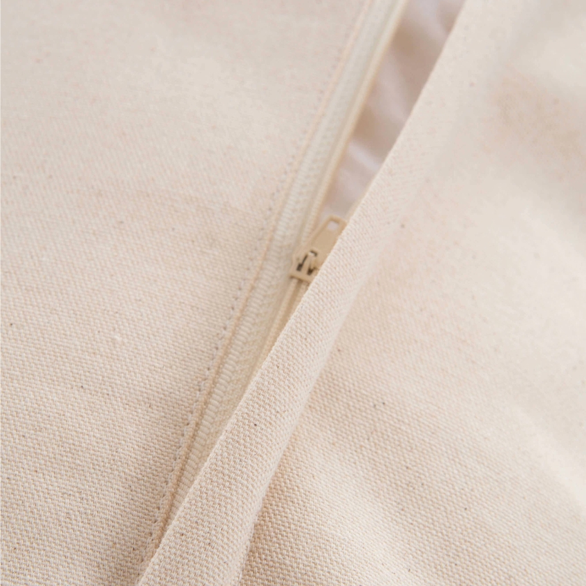 Jotex Béžovo-červený bavlněný povlak na polštář ZORA 40 x 60 cm Jotex