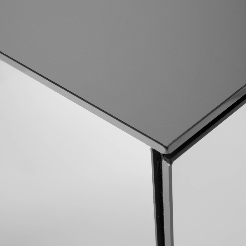 Jotex Stříbrný zrcadlový závěsný noční stolek MIRRE 37 x 35 cm Jotex