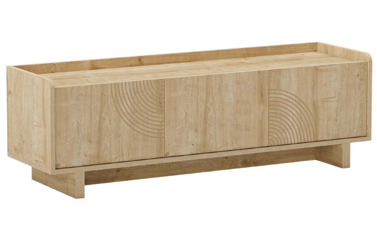 Marckeric TV stolek Daira 140 x 40 cm s dubovým dekorem Marckeric