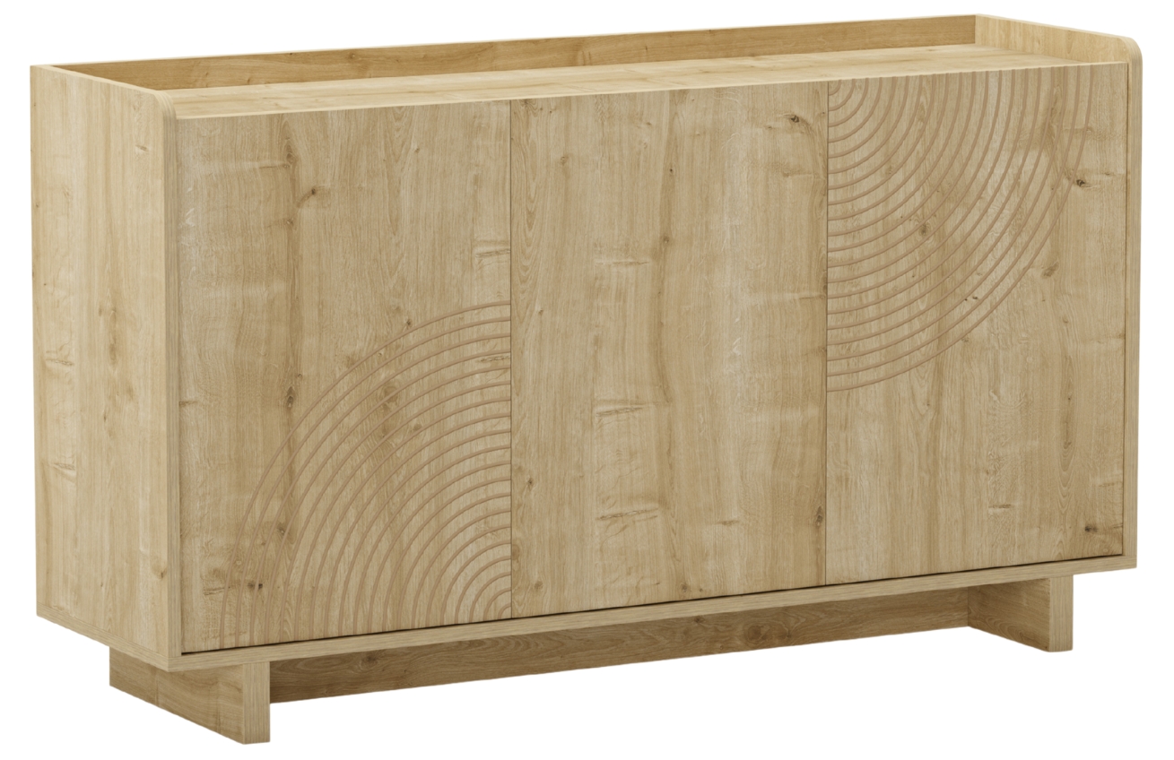 Marckeric Komoda Daira 140 x 40 cm s dubovým dekorem Marckeric