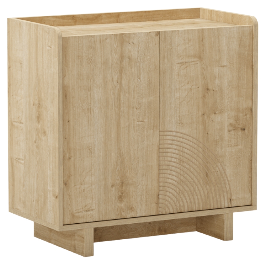 Marckeric Komoda Daira 80 x 40 cm s dubovým dekorem Marckeric