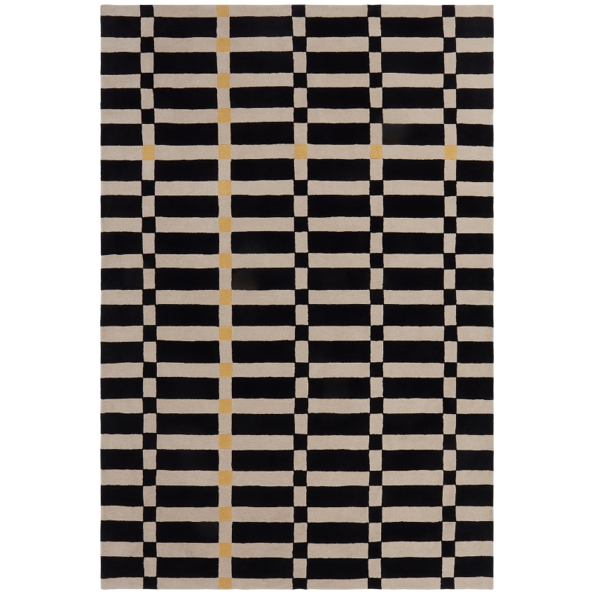 Jotex Černobílý vlněný koberec FIORELLA 200 x 300 cm Jotex