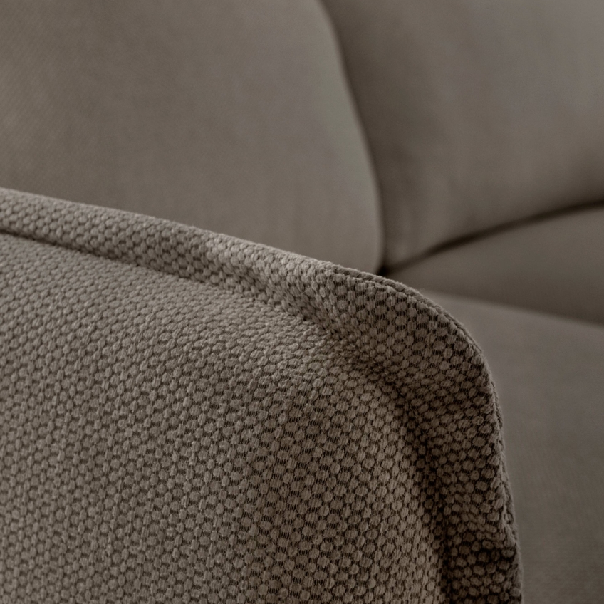 Jotex Hnědá žinylková pohovka NELSON 199 cm Jotex