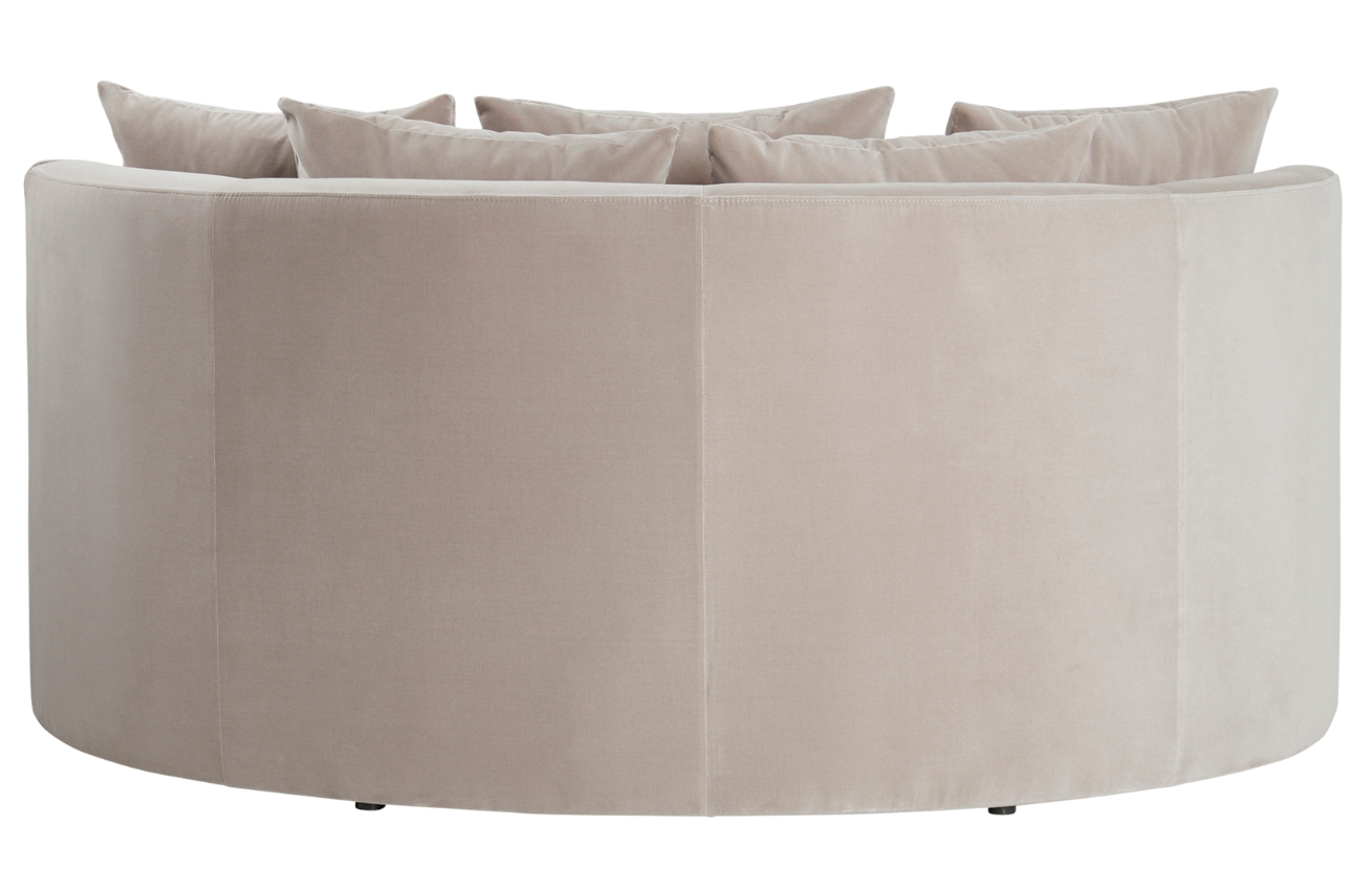 Jotex Šedohnědá sametová pohovka WYOMING 160 cm Jotex