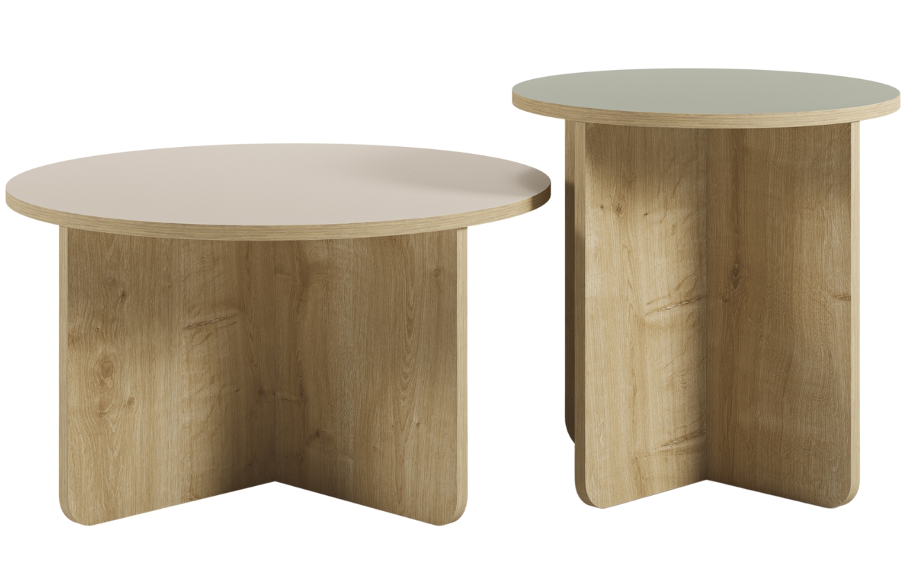 Marckeric Set konferenčních stolků Hillary 50/70 cm Marckeric