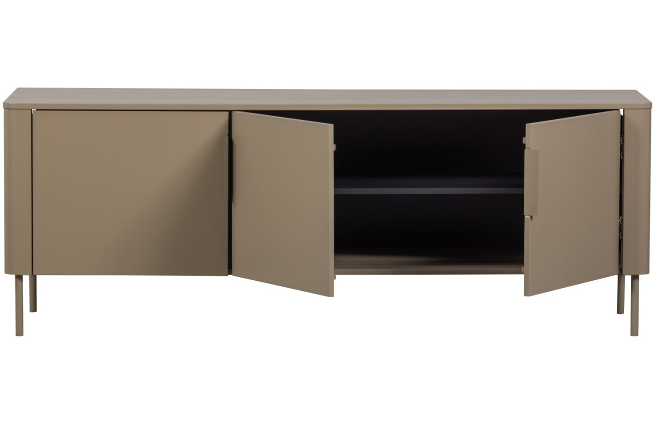 WOOOD Béžovohnědý dřevěný TV stolek Gunnar 154 x 44 cm WOOOD