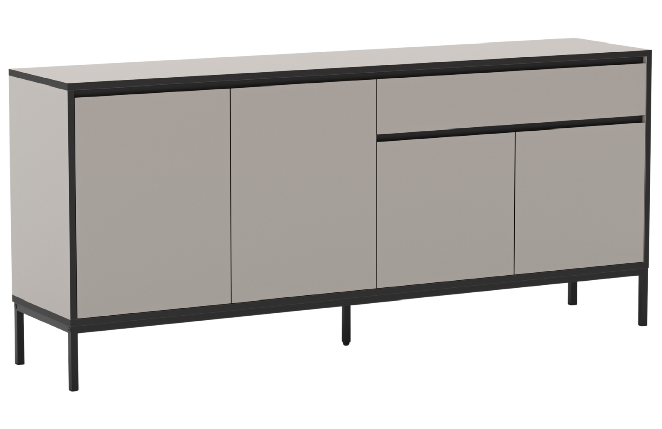 Marckeric Krémová lakovaná komoda Lorenza 180 x 40 cm Marckeric