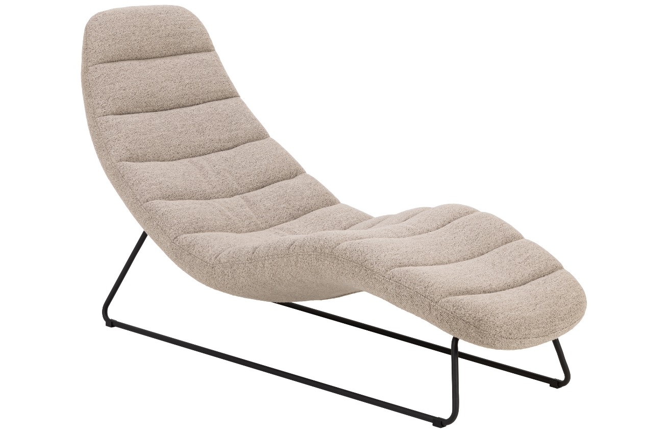 Scandi Béžová bouclé lenoška Chappy 156 cm Scandi
