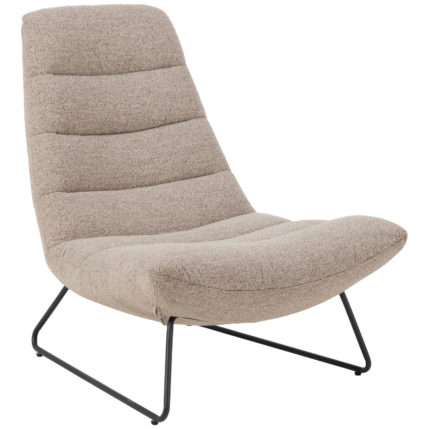 Scandi Béžové bouclé křeslo Milord Scandi