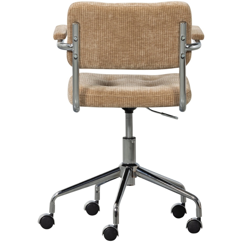 WOOOD Béžová manšestrová konferenční židle Kova WOOOD