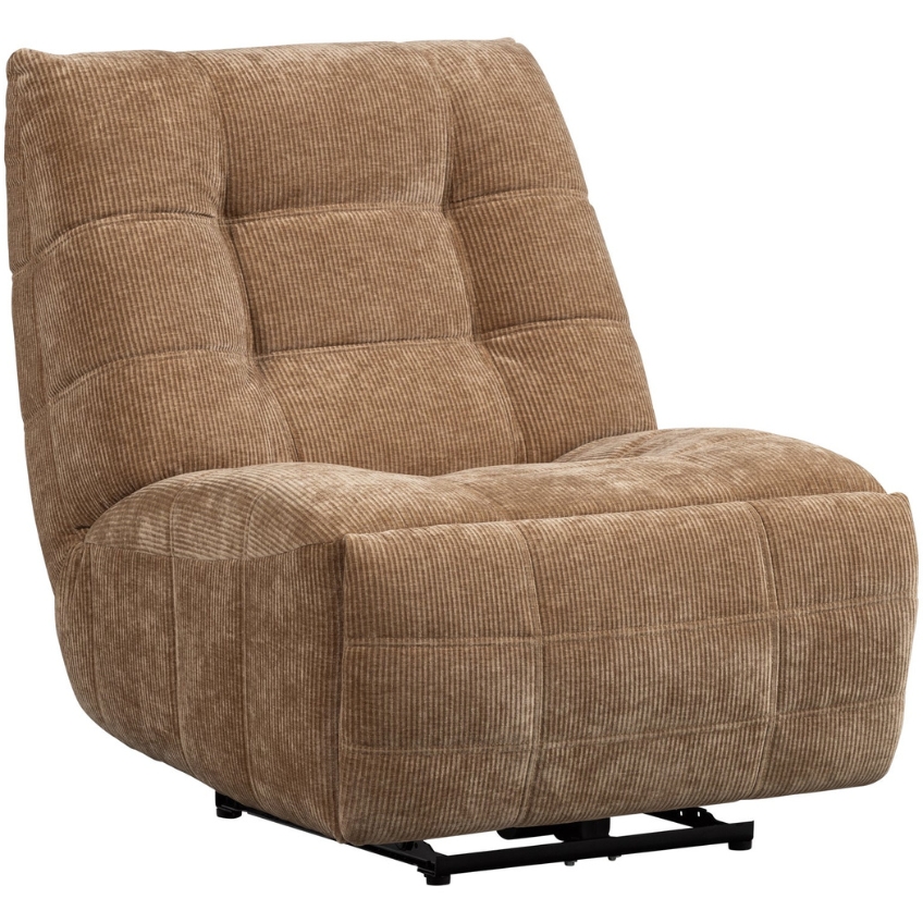 WOOOD Světle hnědé manšestrové polohovací křeslo Hein WOOOD