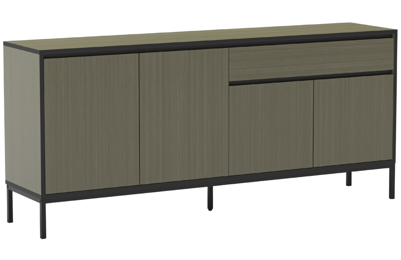 Marckeric Zelená lakovaná komoda Lorenza 180 x 40 cm Marckeric