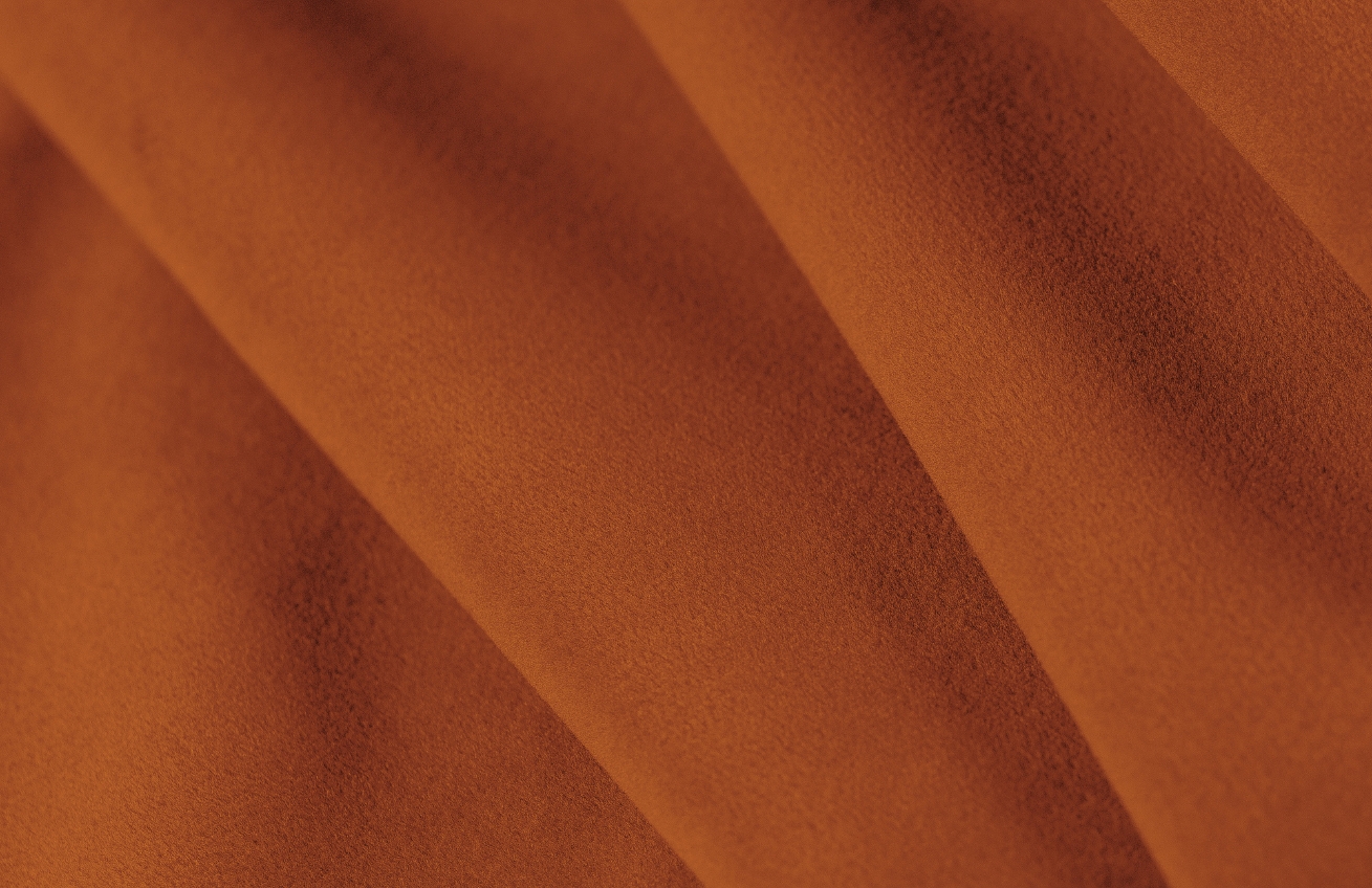 Cosmopolitan Design Terakotově oranžová sametová rohová pohovka Sydney 320 cm