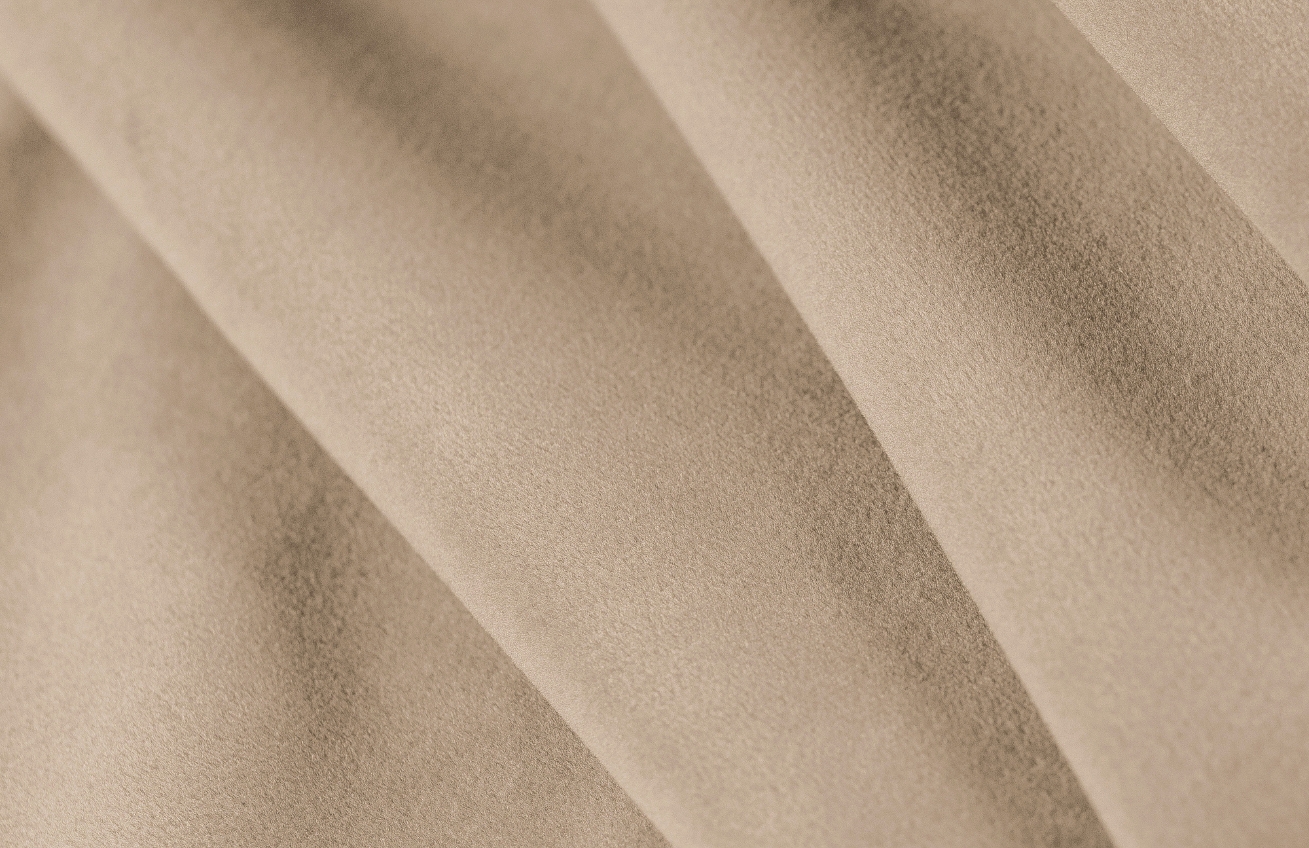 Cosmopolitan Design Pískově hnědá sametová rohová pohovka Sydney 320 cm