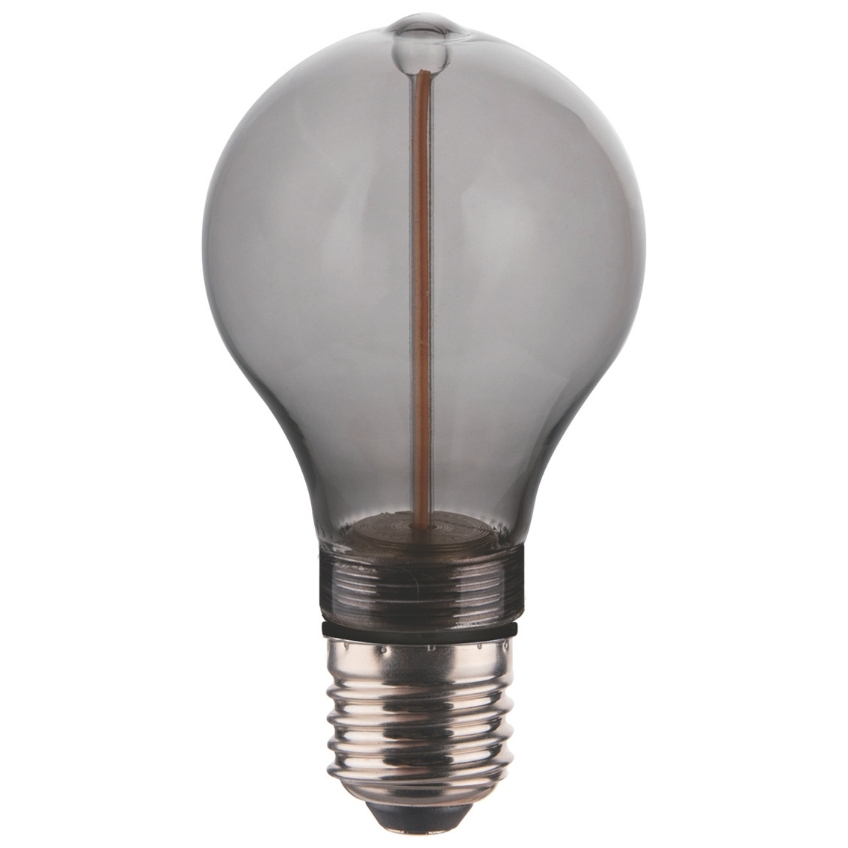 Nordlux Kouřově šedá dekorativní stmívatelná LED žárovka Deco A60 E27 2W Nordlux